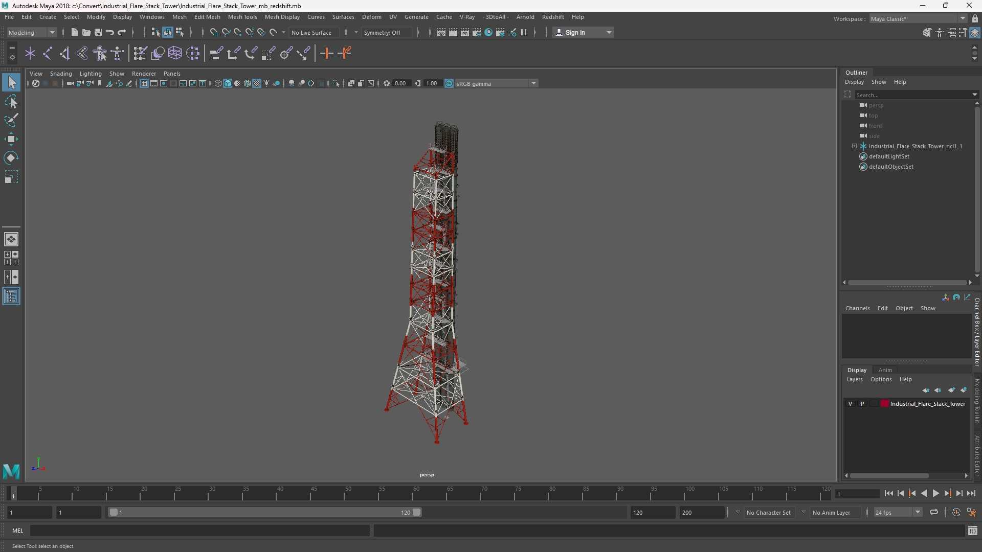 Industrial Flare Stack Tower - view 11