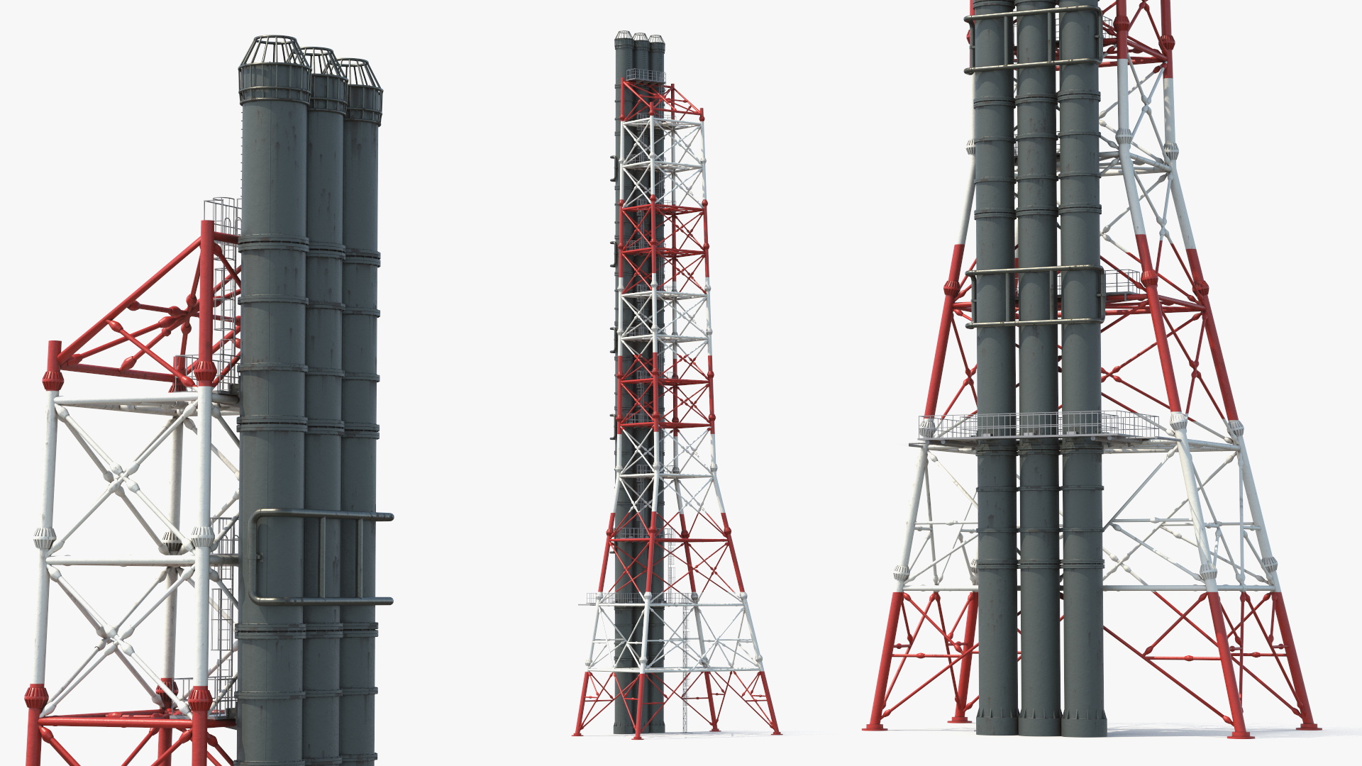 Industrial Flare Stack Tower - view 2