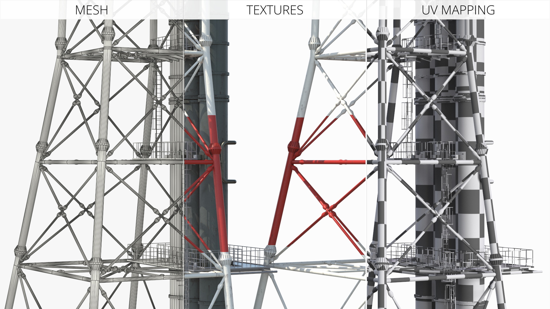 Industrial Flare Stack Tower - view 4