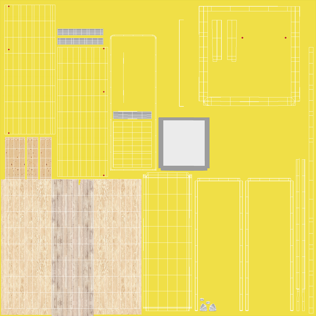 3D Straight Truck Generic Simple Interior model