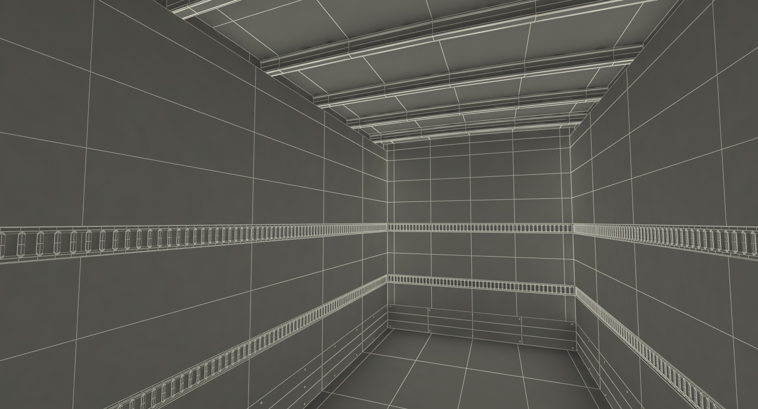 3D Straight Truck Generic Simple Interior model
