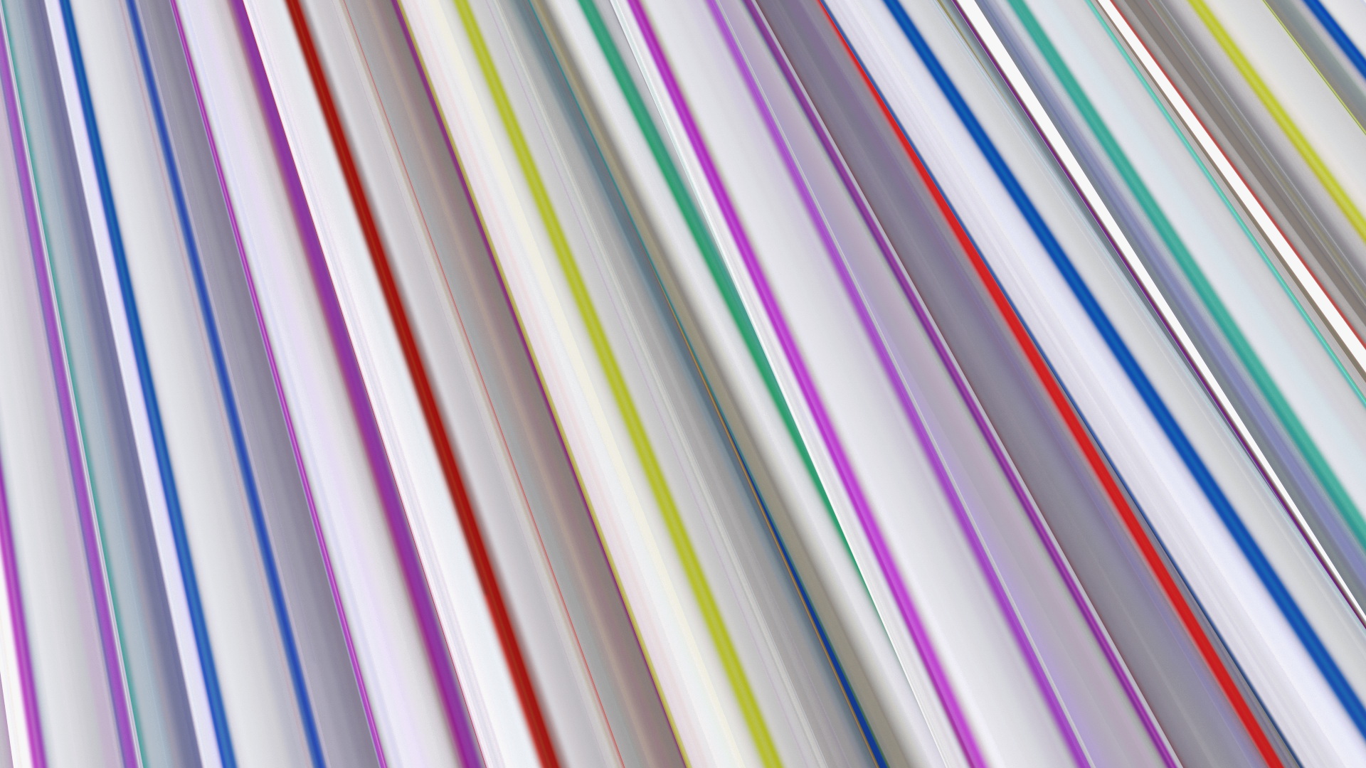 3D model Pile of Multi Colored Striped Drinking Straws