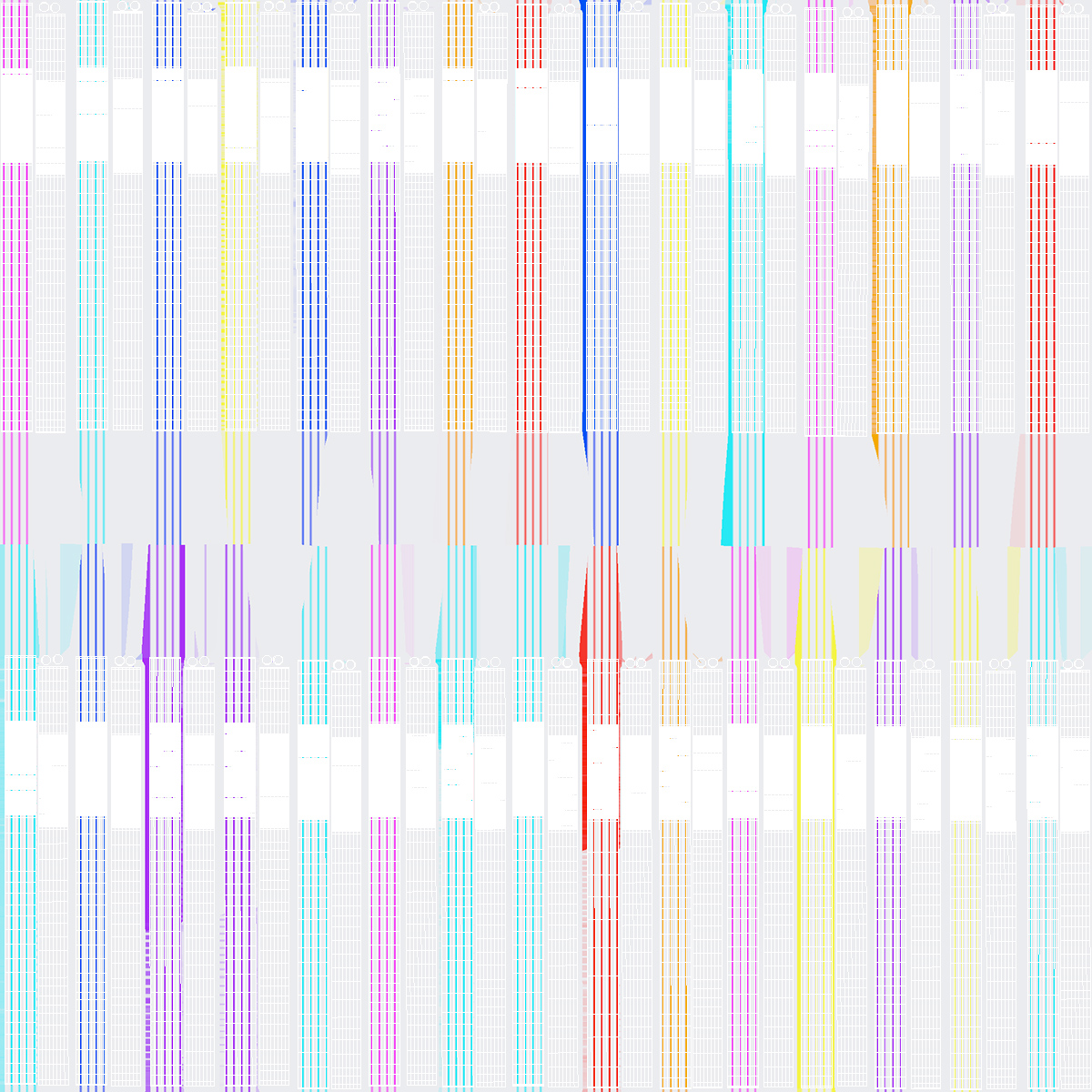 3D model Pile of Multi Colored Striped Drinking Straws
