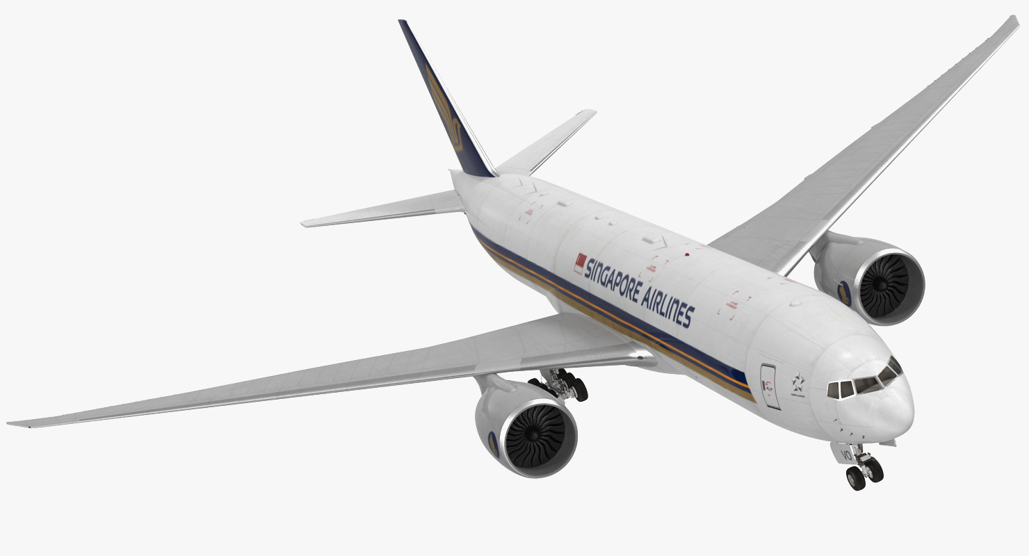 Boeing 777 Freighter Singapore Airlines 3D model