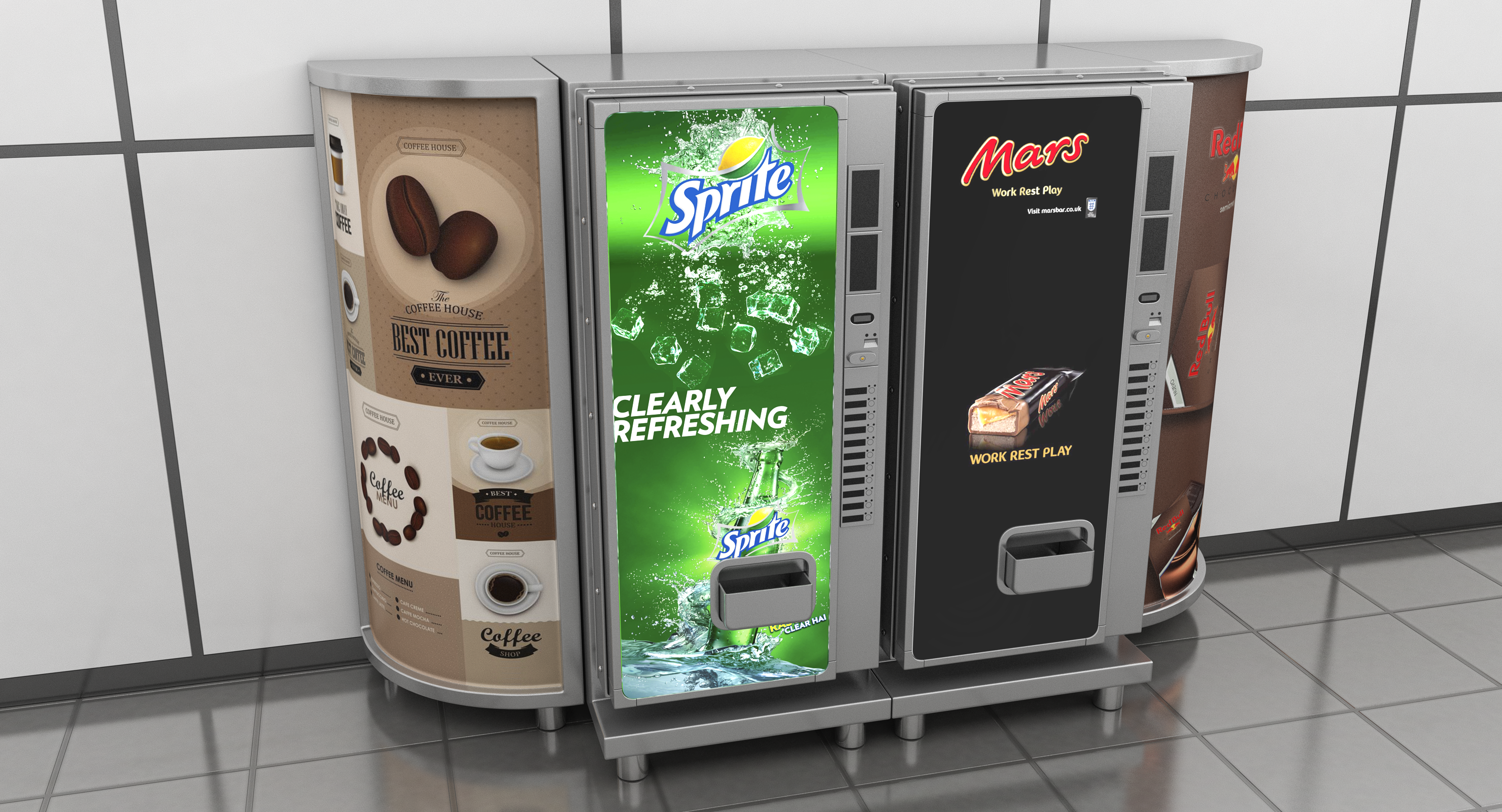 Drinks Vending Machine with Lightboxes, view 3