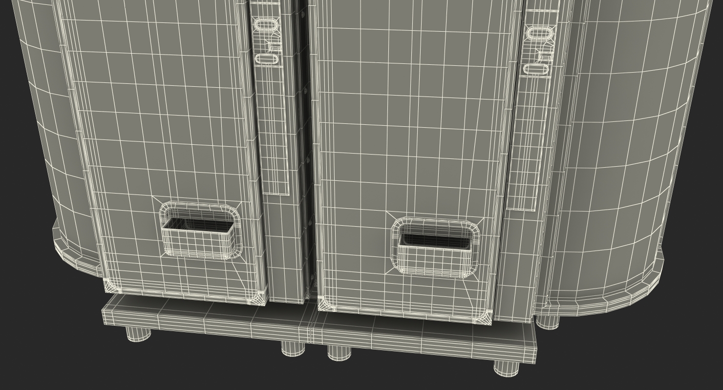 3D Drinks Vending Machine with Lightboxes model