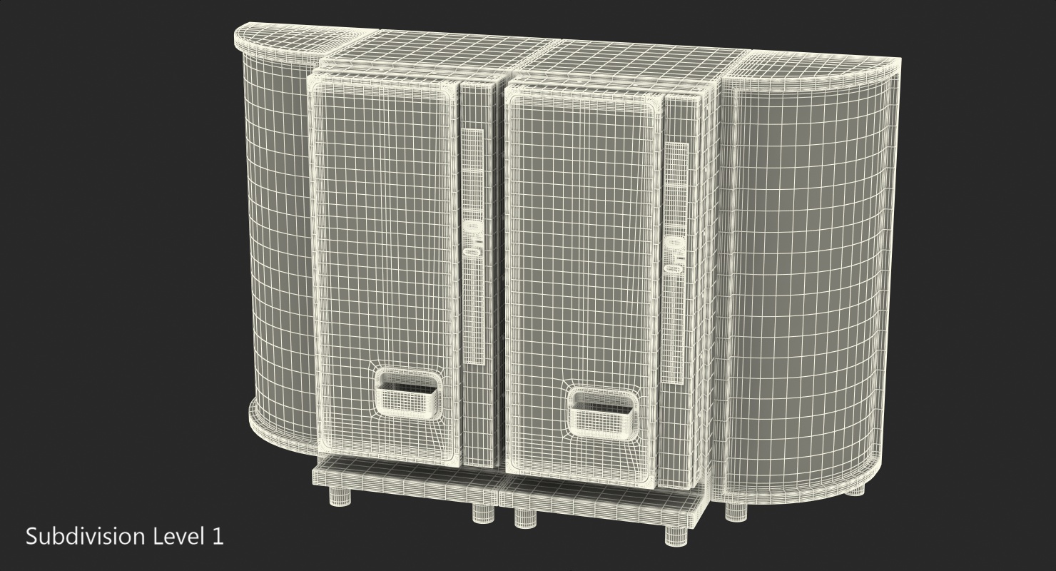 3D Drinks Vending Machine with Lightboxes model