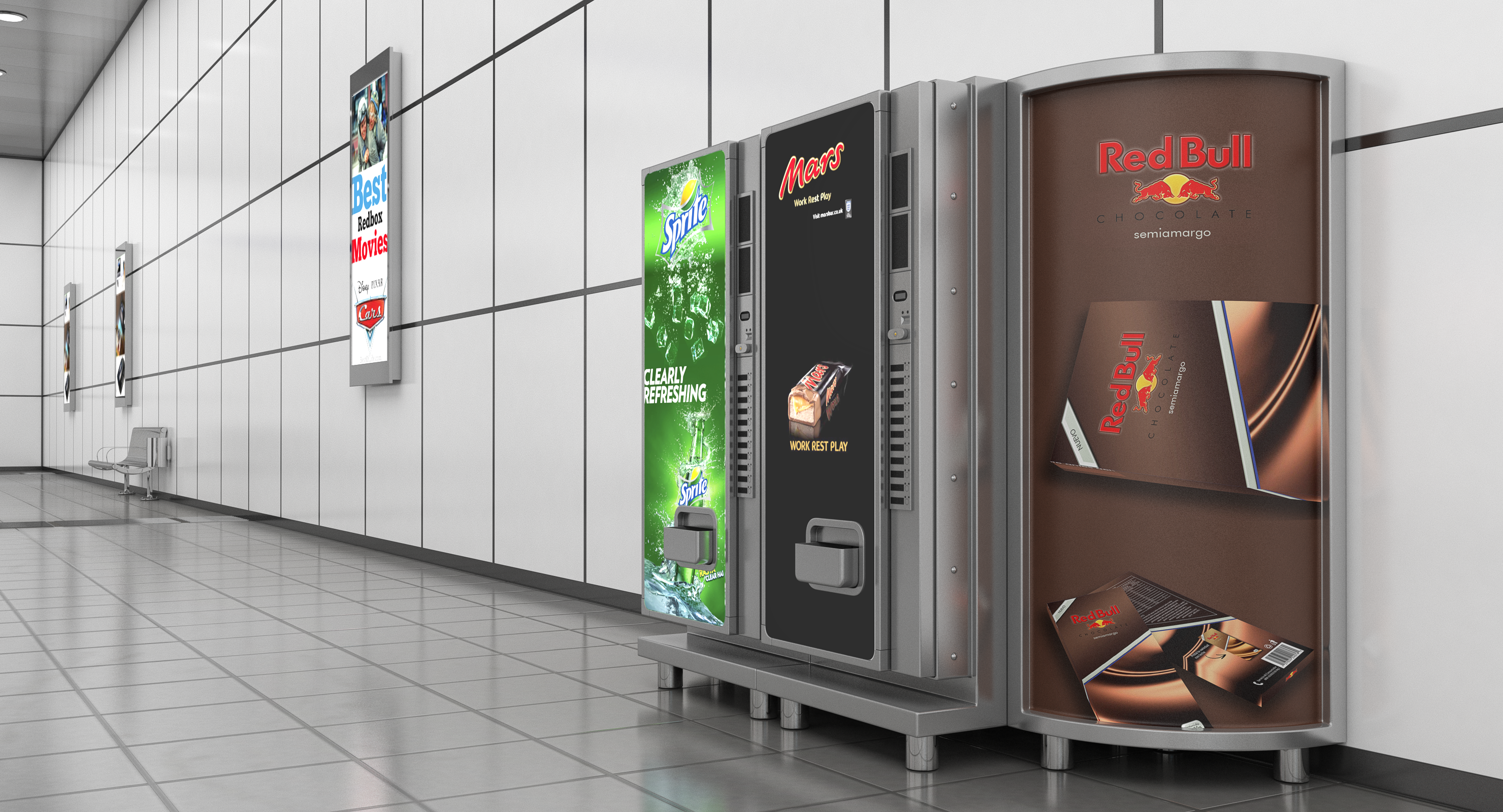 Drinks Vending Machine with Lightboxes, view 4