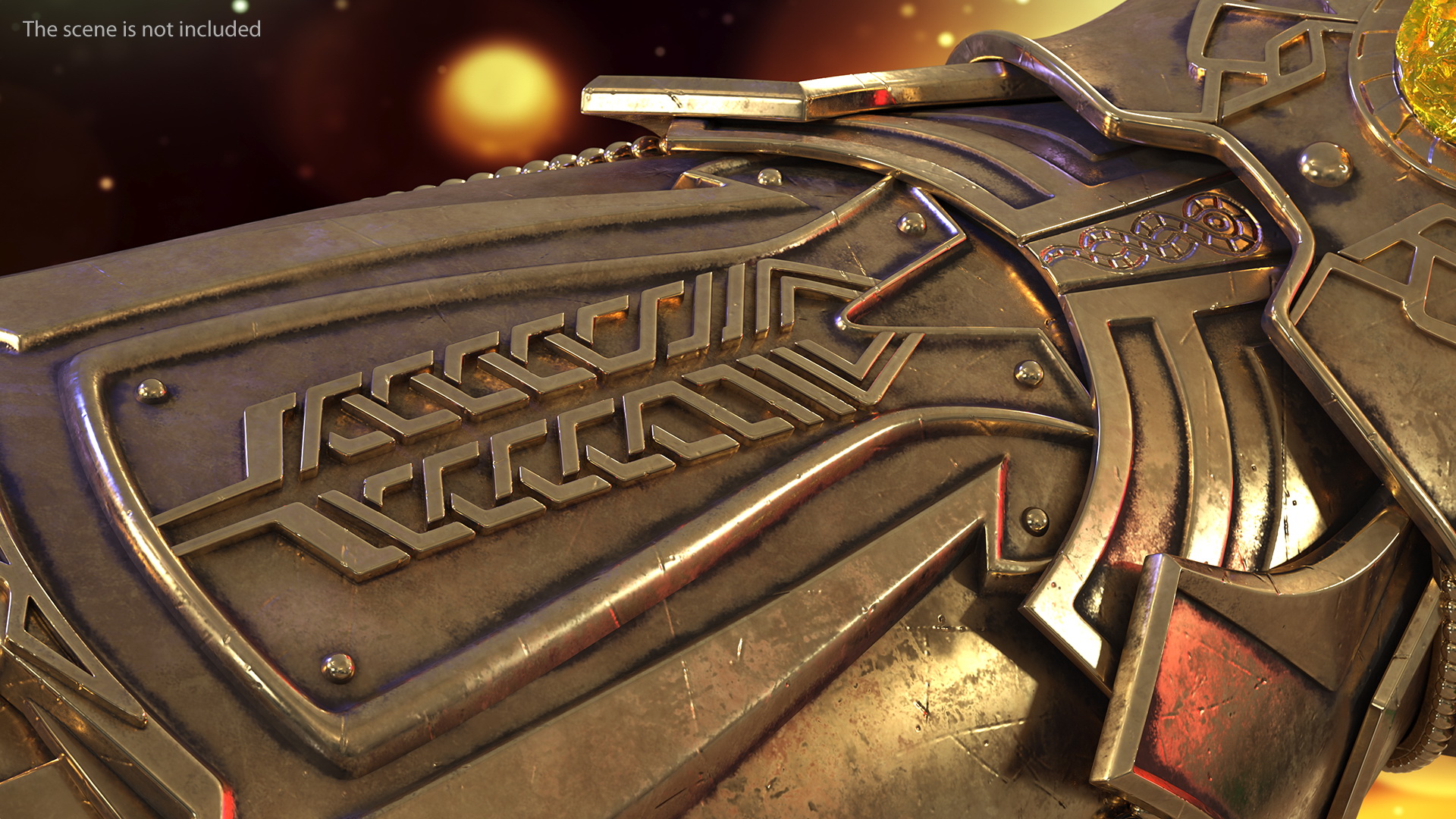 Infinity Gauntlet Rigged 3D model