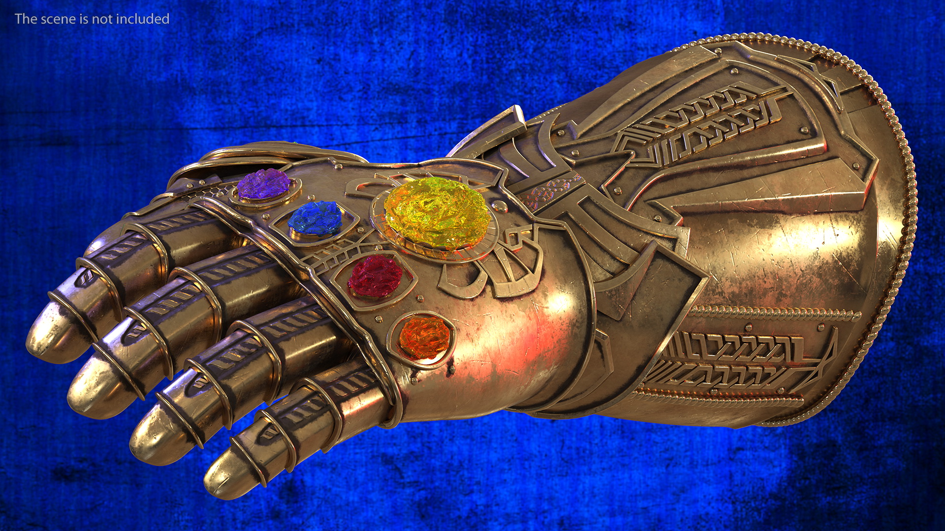 Infinity Gauntlet Rigged 3D model