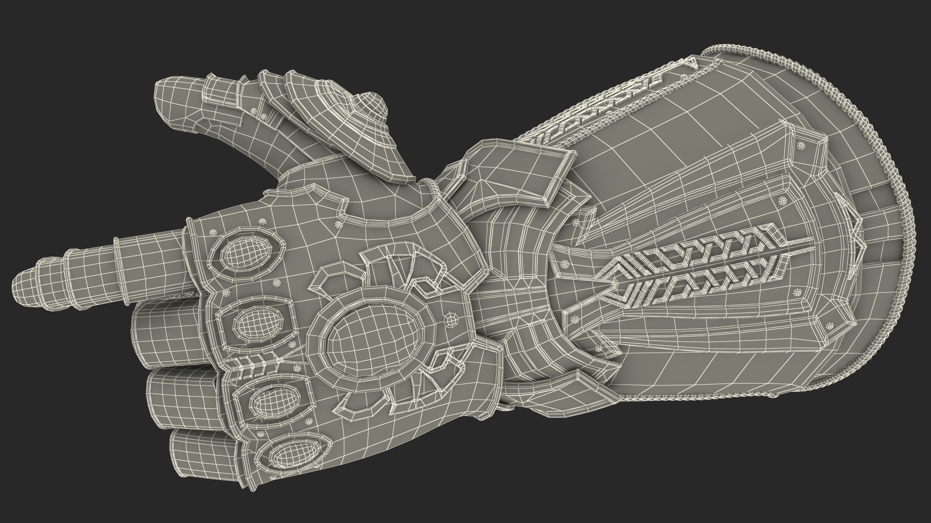 Infinity Gauntlet Rigged 3D model