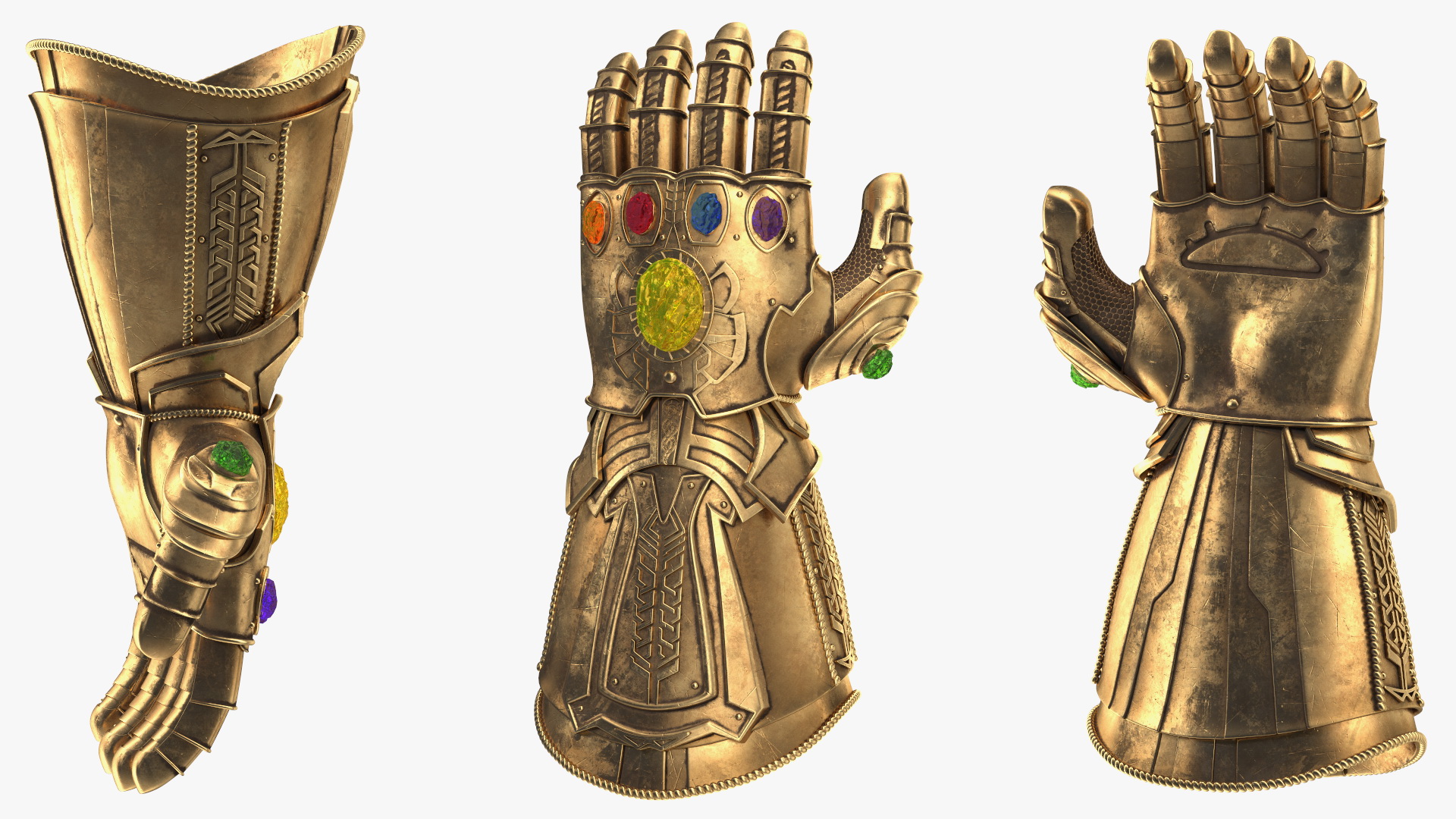 Infinity Gauntlet Rigged 3D model