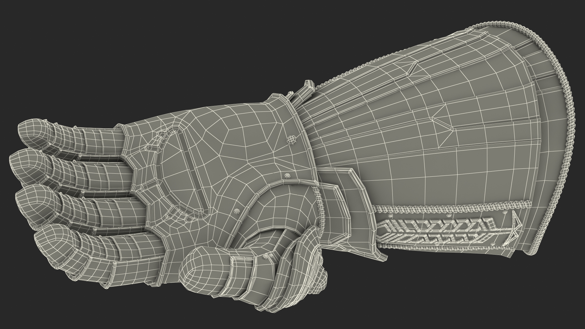 Infinity Gauntlet Rigged 3D model