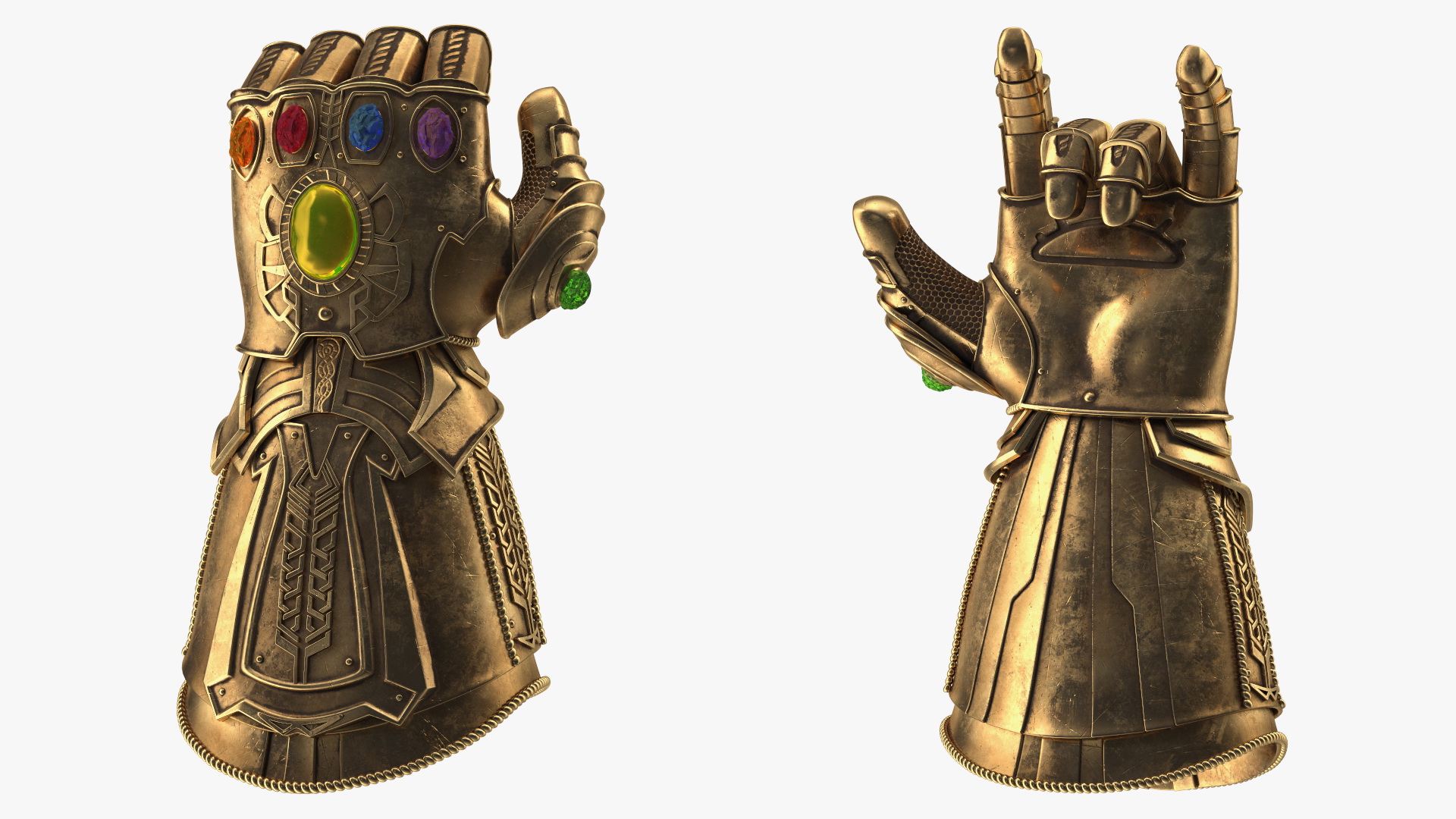 Infinity Gauntlet Rigged 3D model