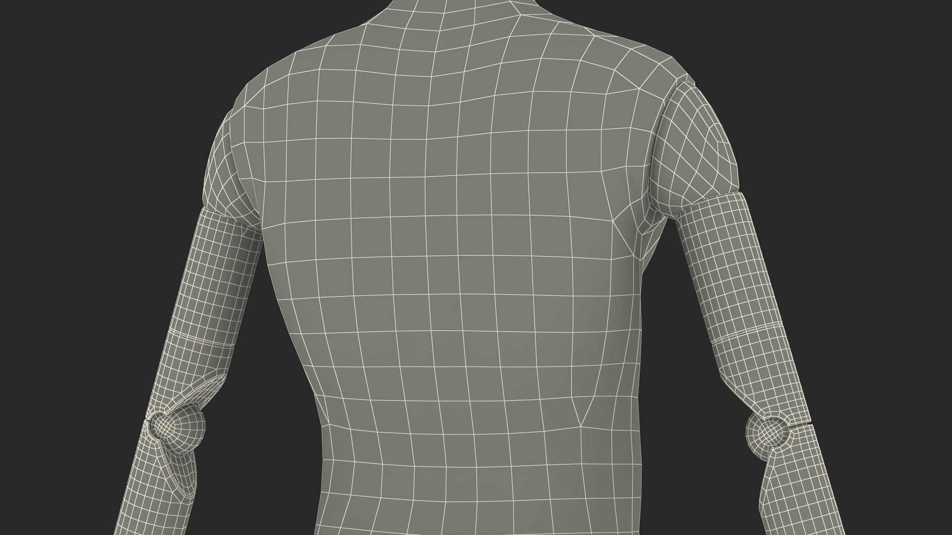 Male Flexible Half Body Mannequin Torso 3D model