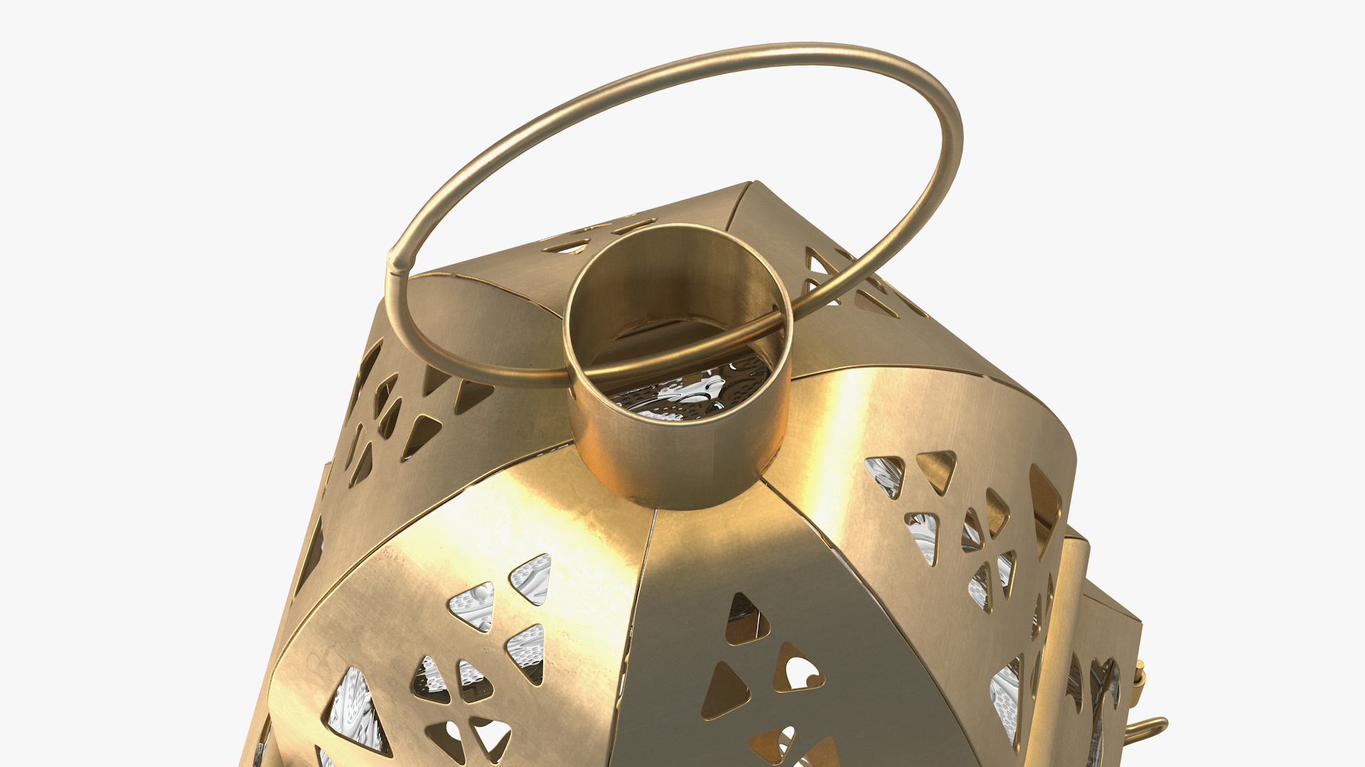 Metal Moroccan Lantern 3D