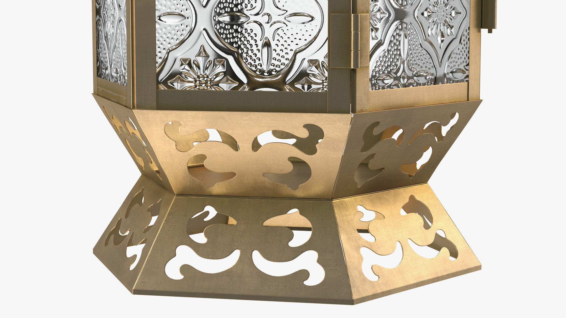 Metal Moroccan Lantern 3D