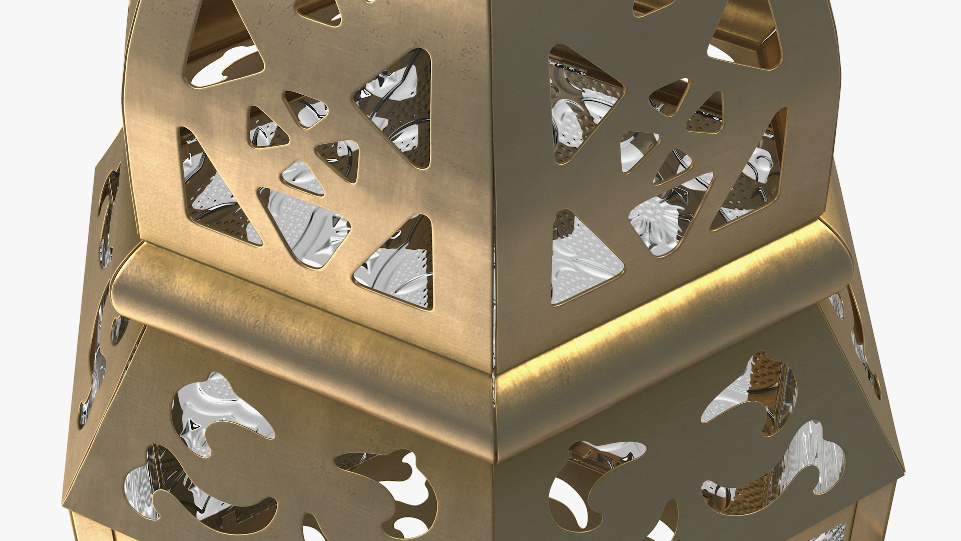 Metal Moroccan Lantern 3D