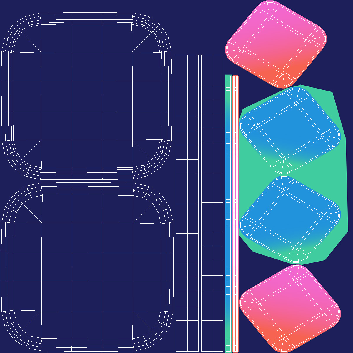 3D model iPhone iOS Shortcuts Icon