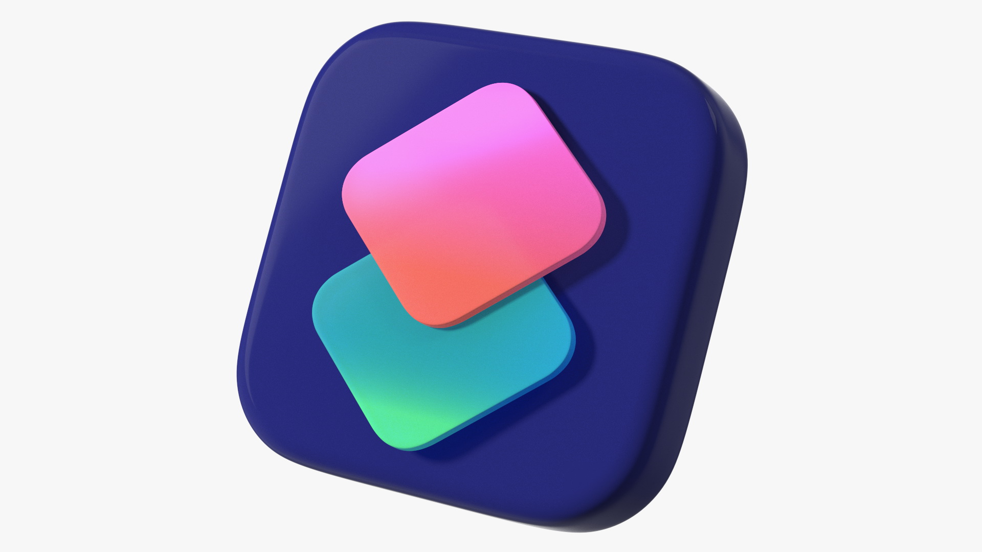 3D model iPhone iOS Shortcuts Icon