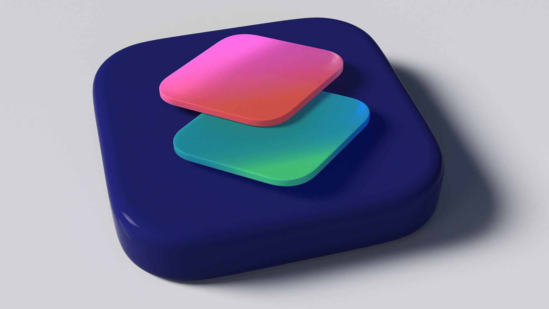 3D model iPhone iOS Shortcuts Icon