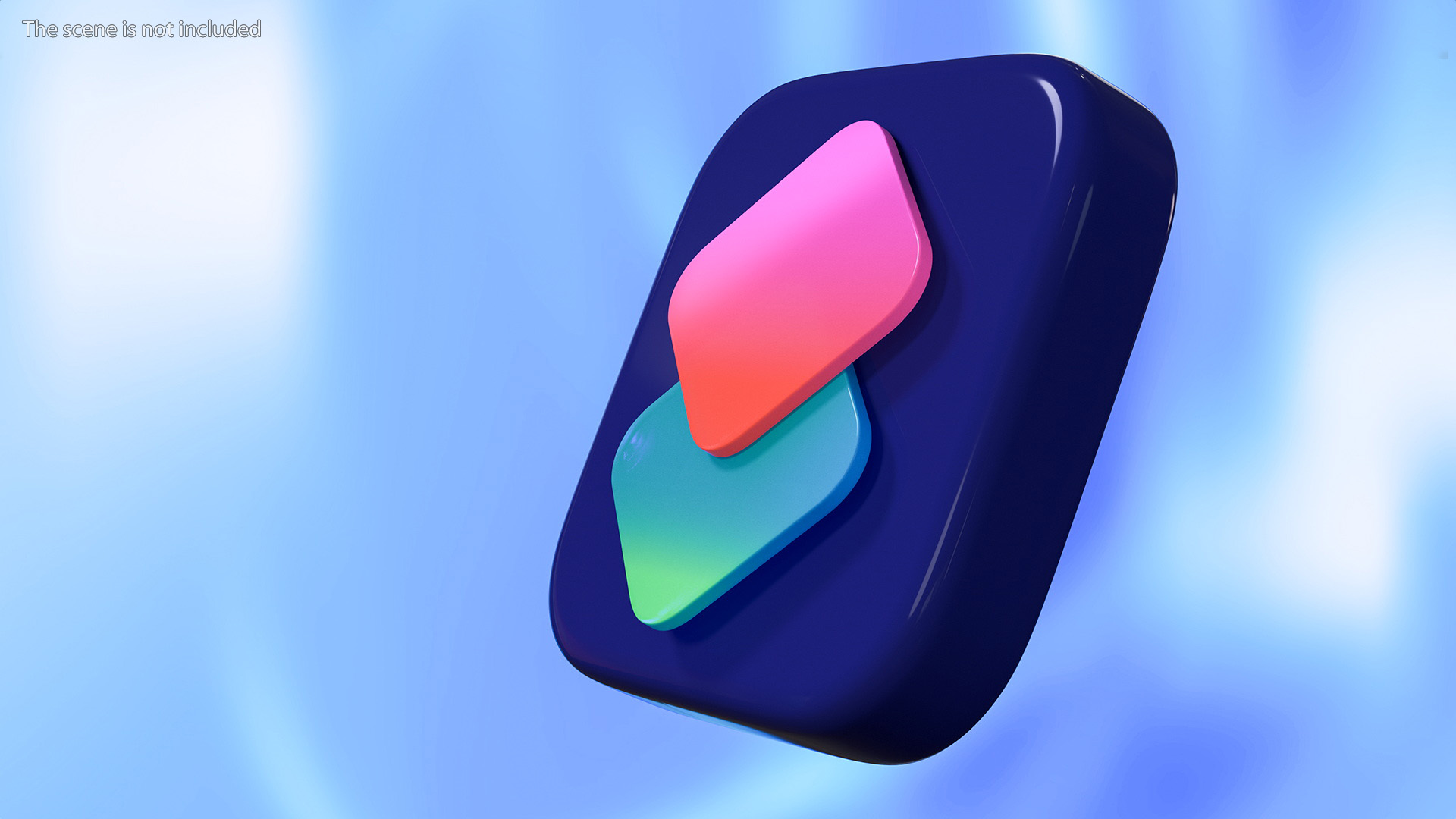 3D model iPhone iOS Shortcuts Icon