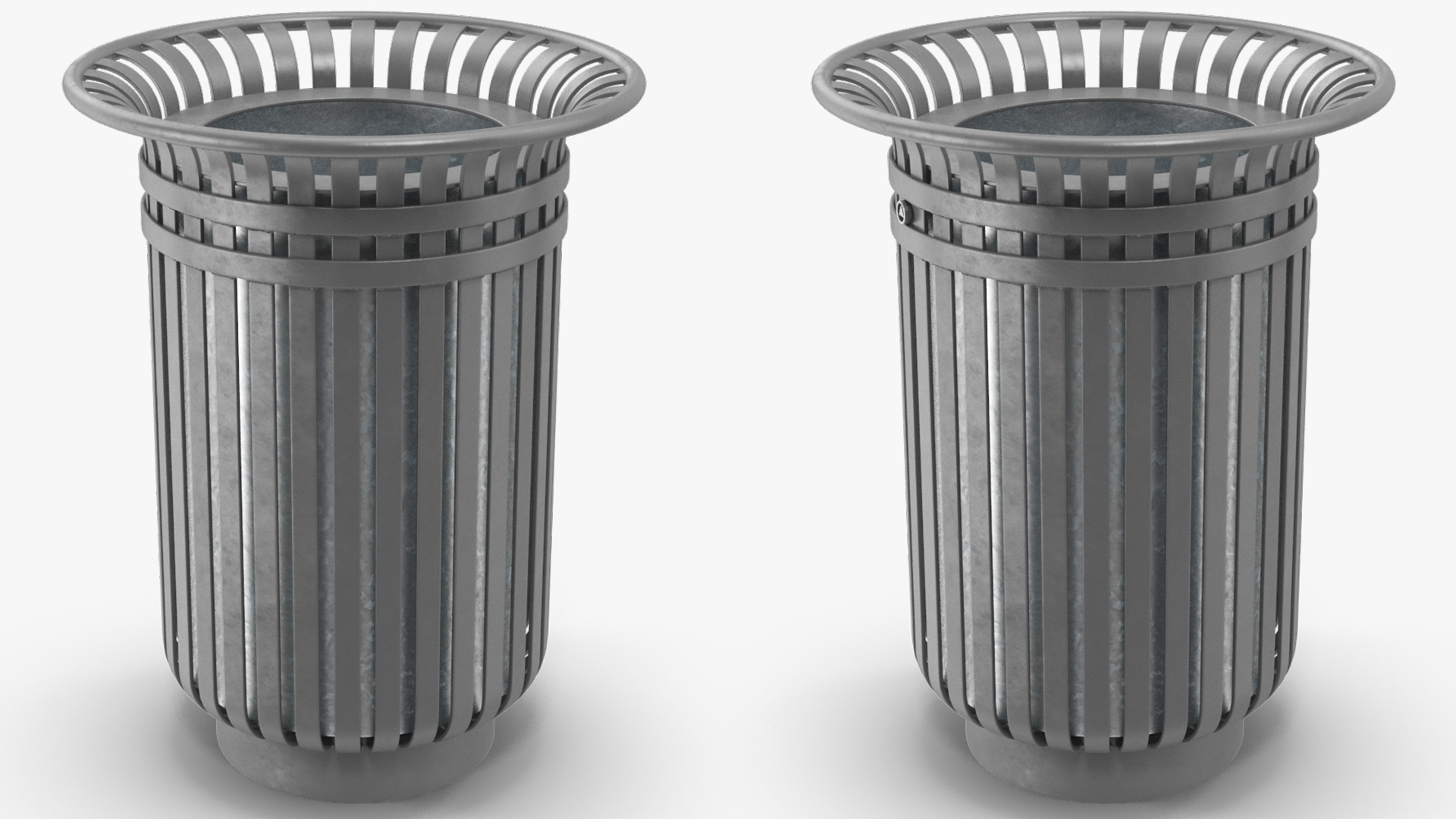 3D model Tulip Shaped Street Litter Bin