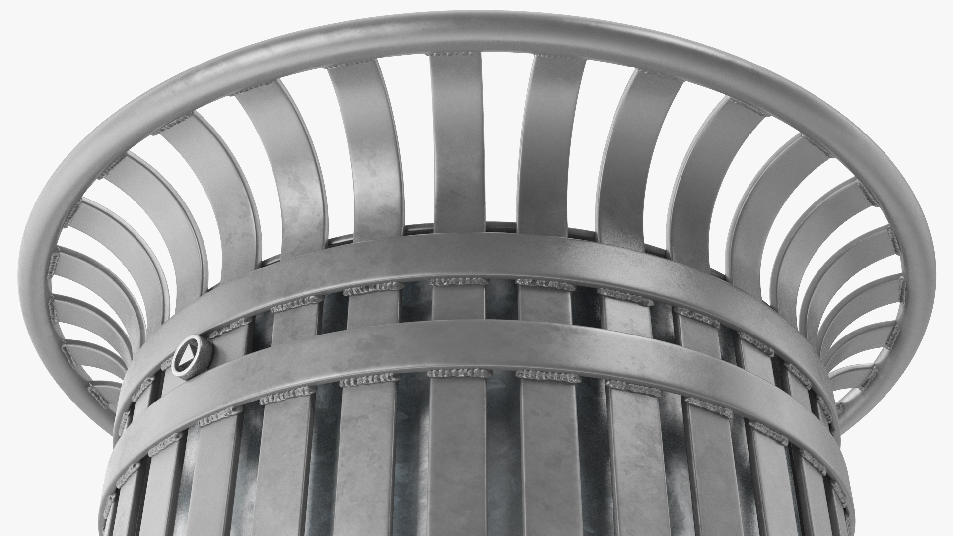 3D model Tulip Shaped Street Litter Bin