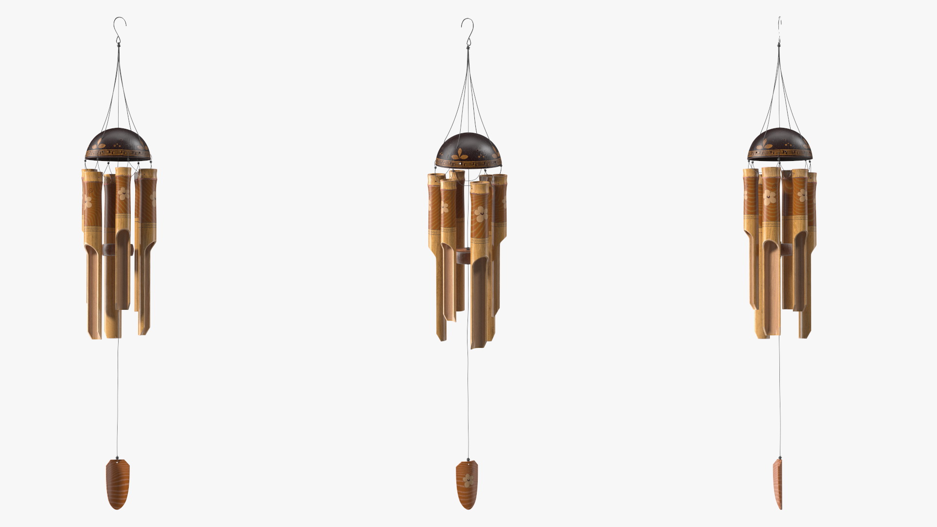3D Bamboo Wind Chimes model