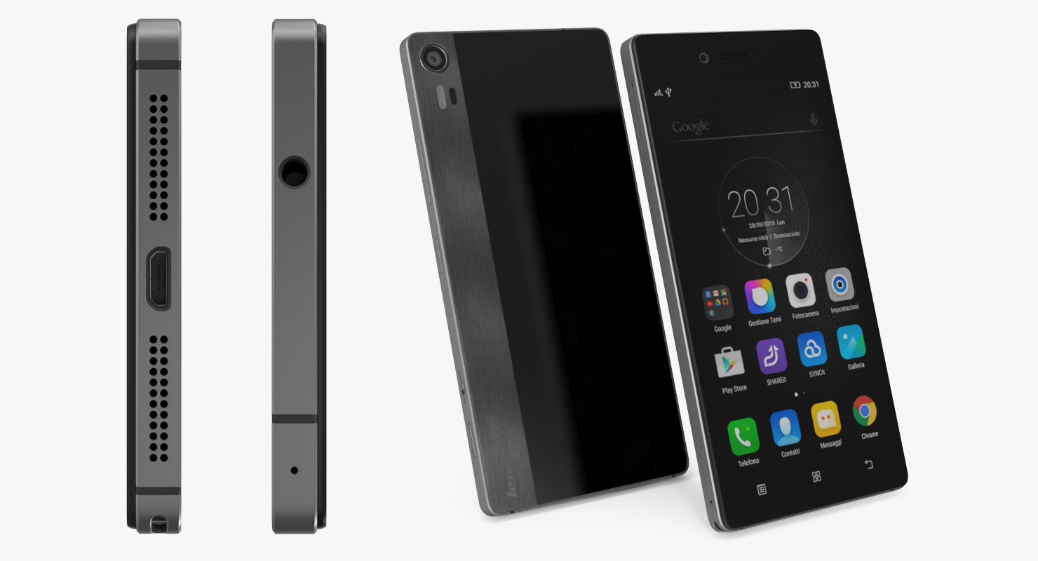 3D model Lenovo Vibe Shot Graphite Grey