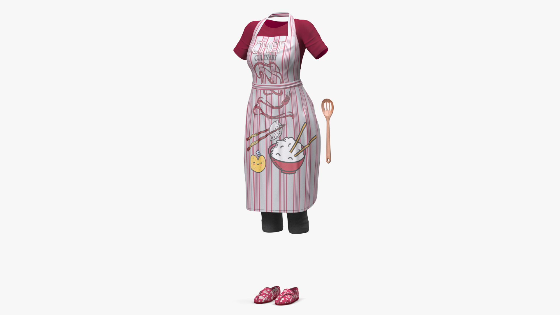 3D model Clothes Set Kitchen Style