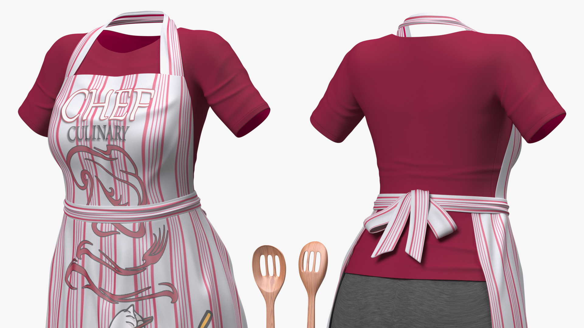 3D model Clothes Set Kitchen Style