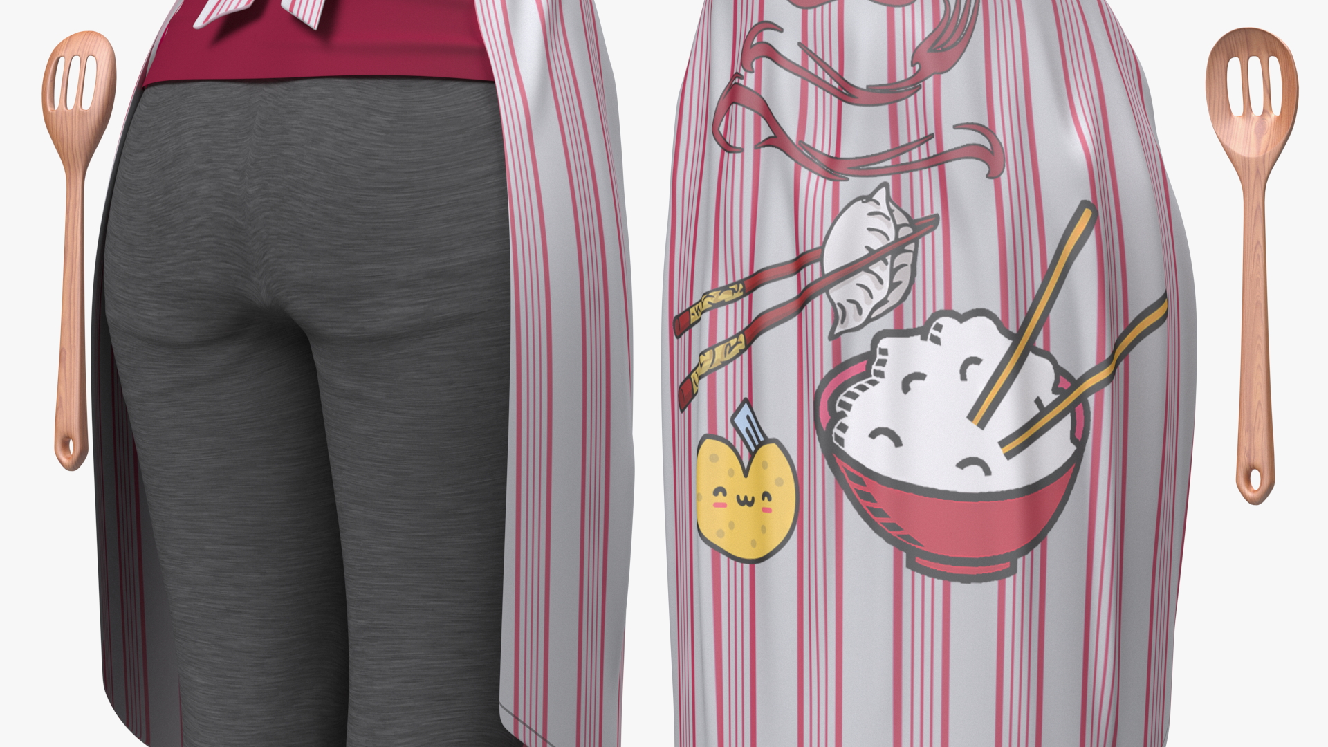 3D model Clothes Set Kitchen Style
