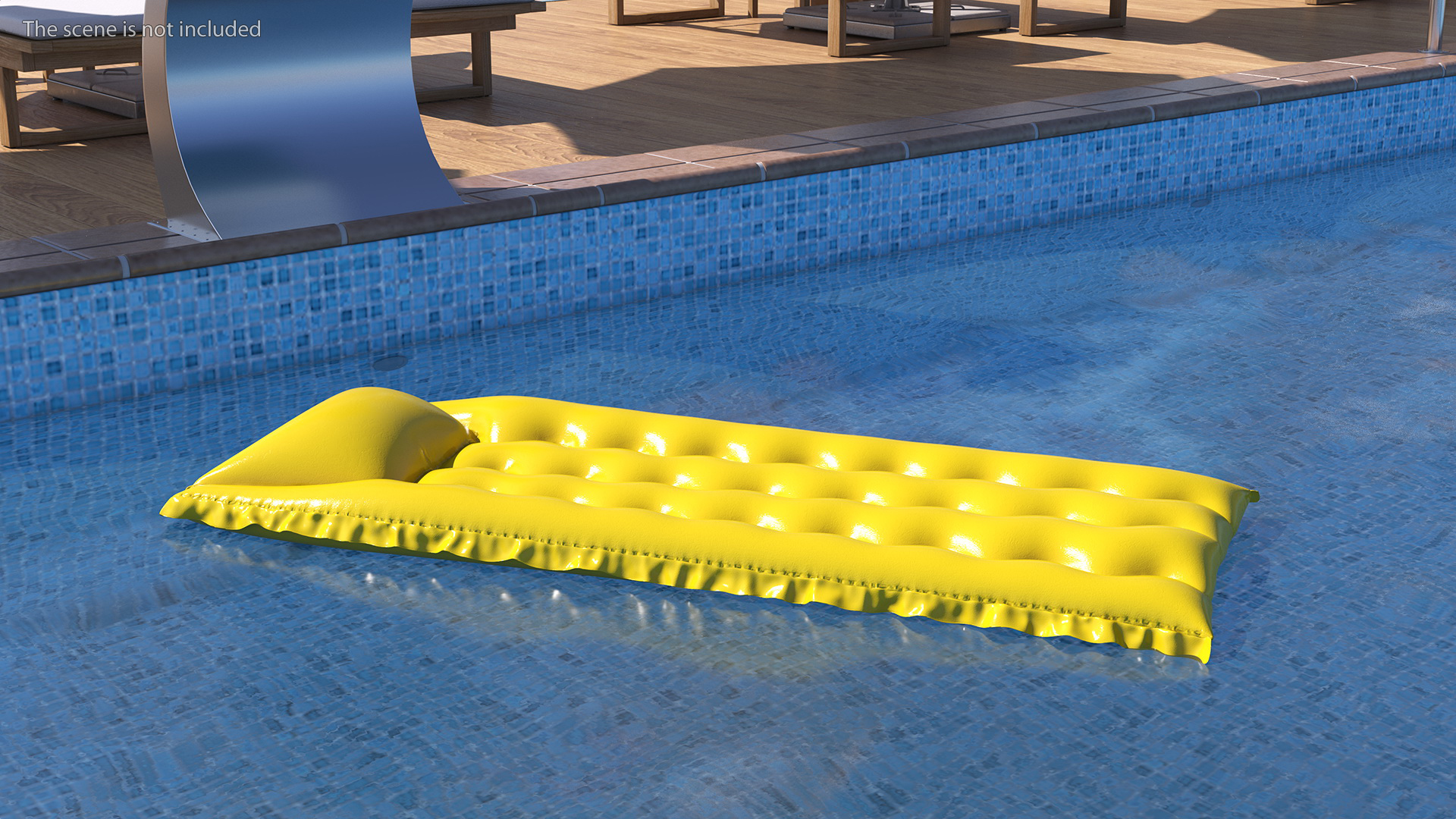 Inflatable Beach Air Mattress 3D model