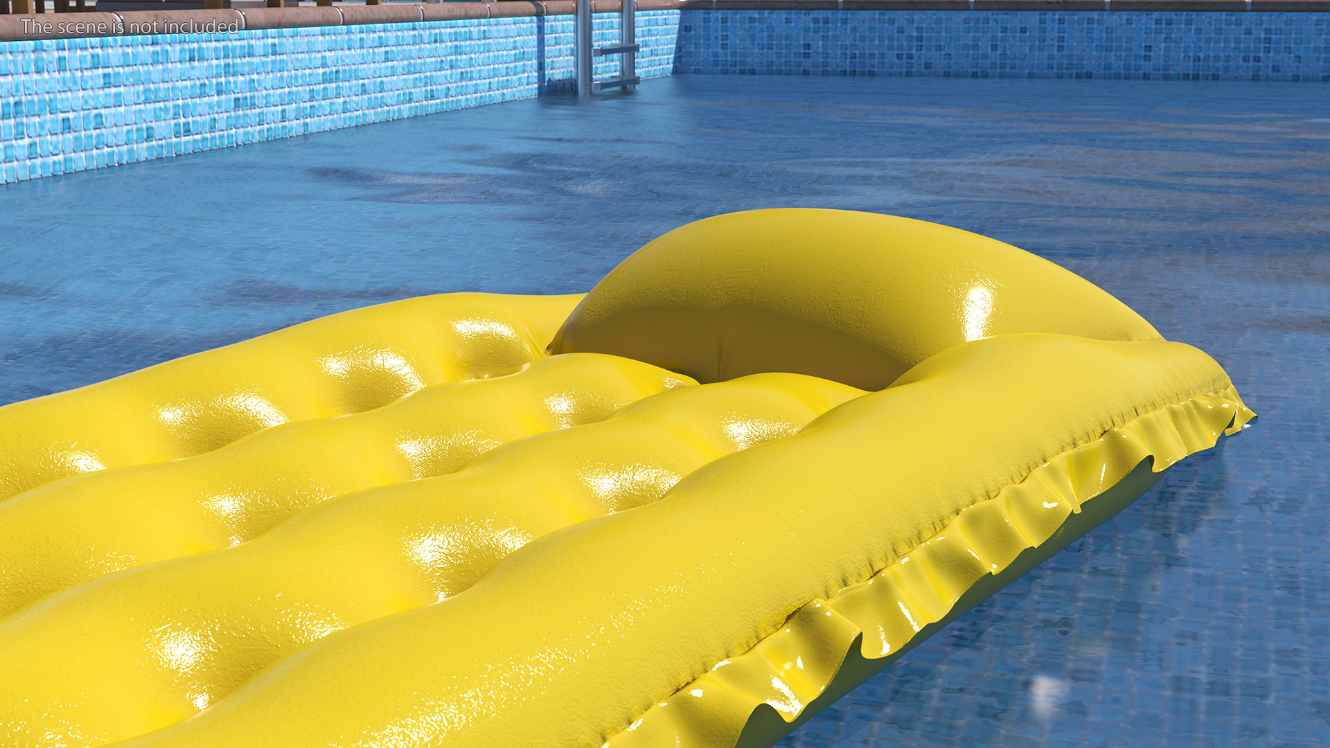 Inflatable Beach Air Mattress 3D model