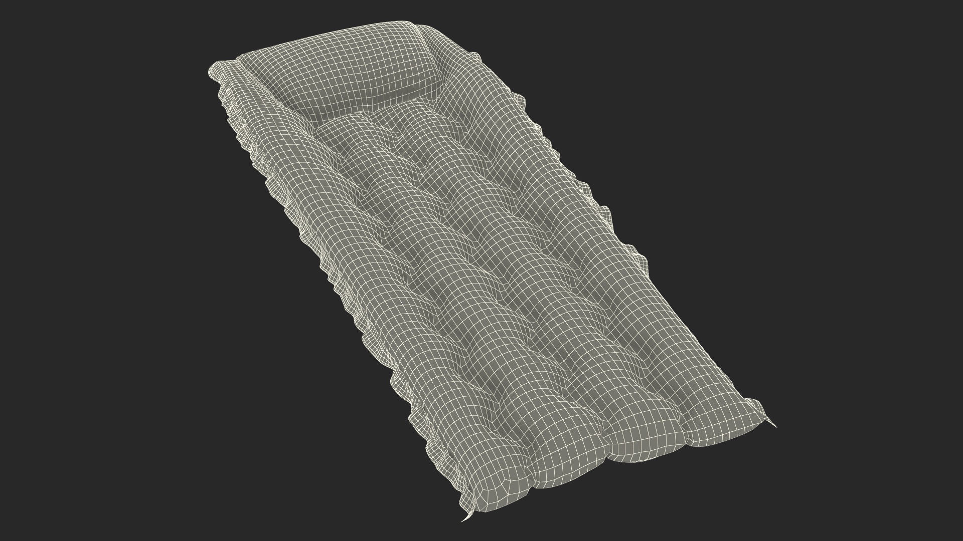 Inflatable Beach Air Mattress 3D model