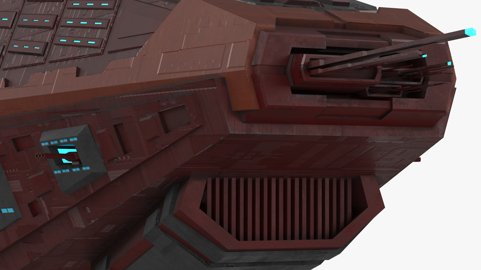 3D Futuristic Scifi Spaceship