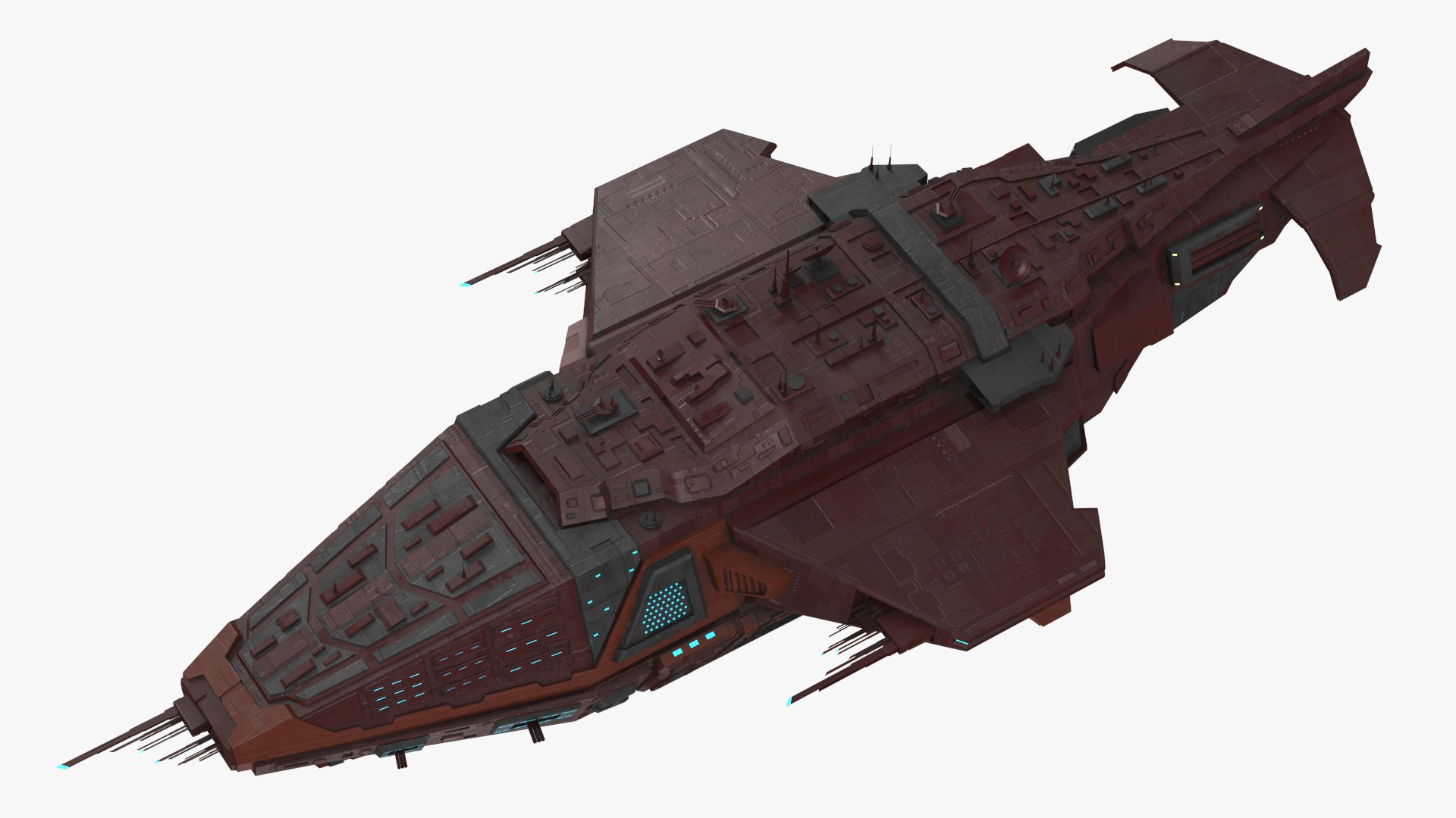 3D Futuristic Scifi Spaceship