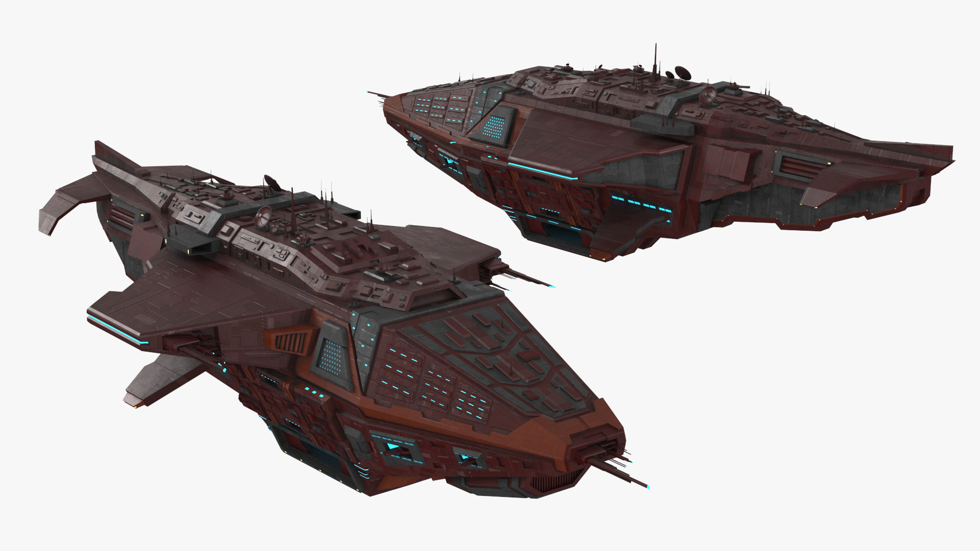 3D Futuristic Scifi Spaceship
