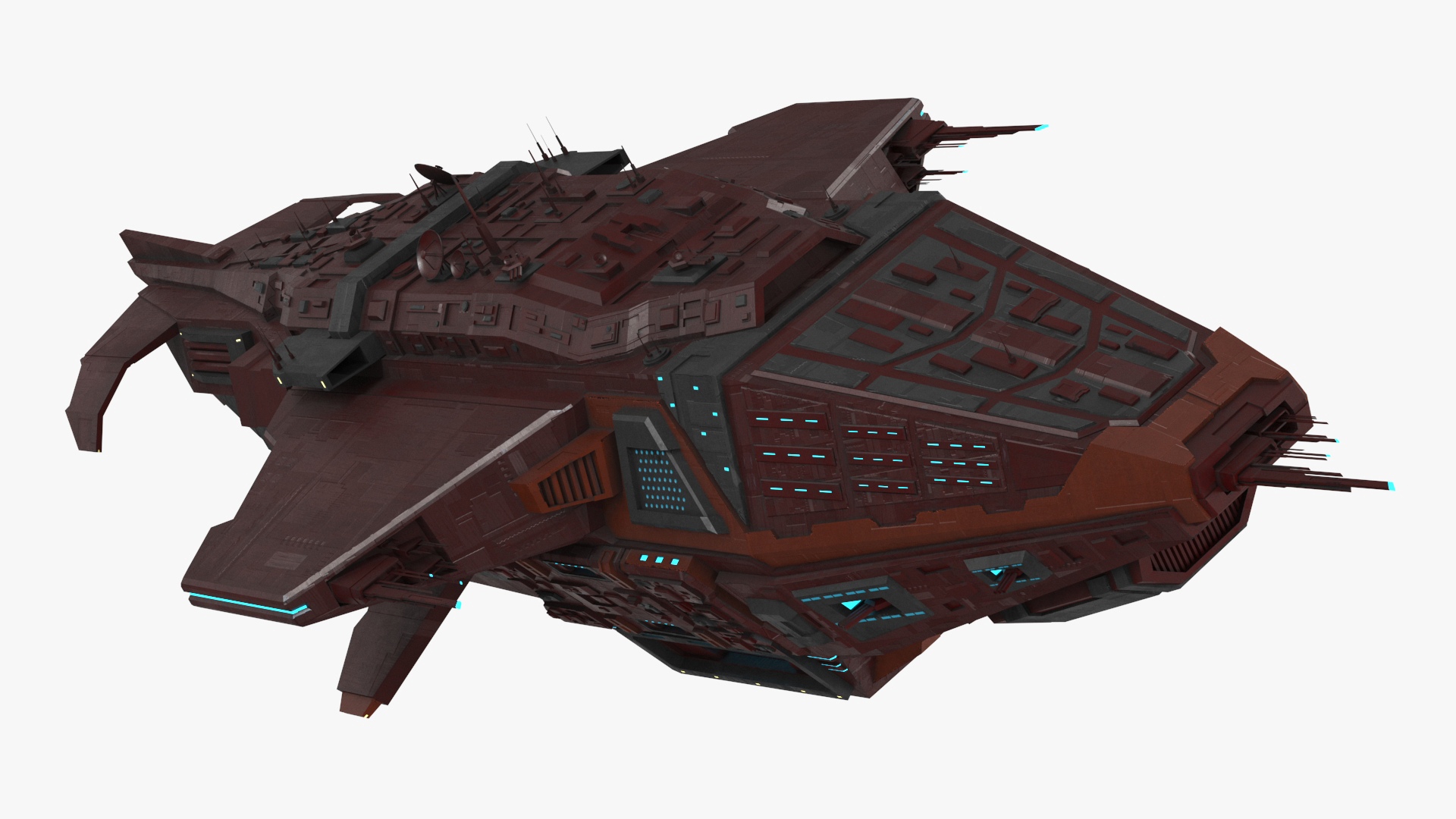 3D Futuristic Scifi Spaceship