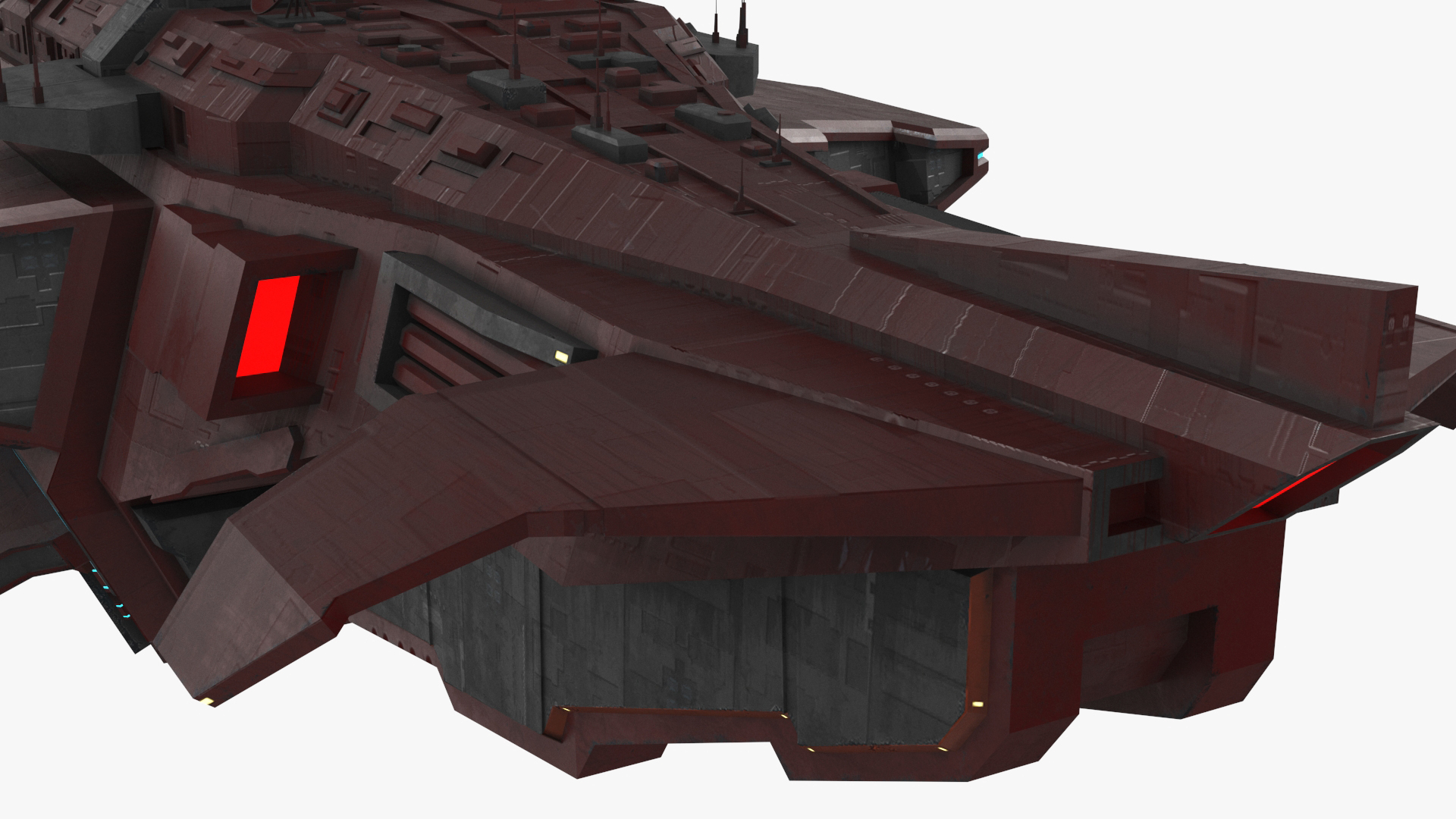 3D Futuristic Scifi Spaceship