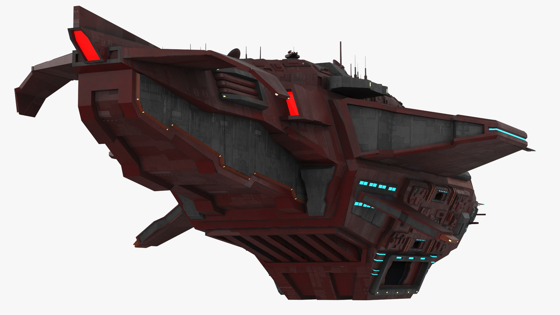 3D Futuristic Scifi Spaceship