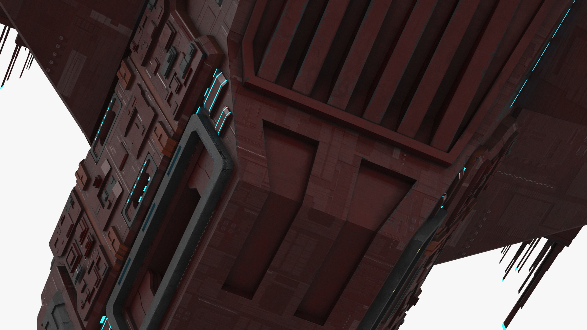 3D Futuristic Scifi Spaceship
