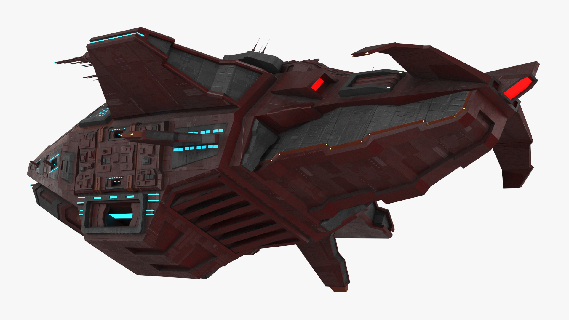 3D Futuristic Scifi Spaceship