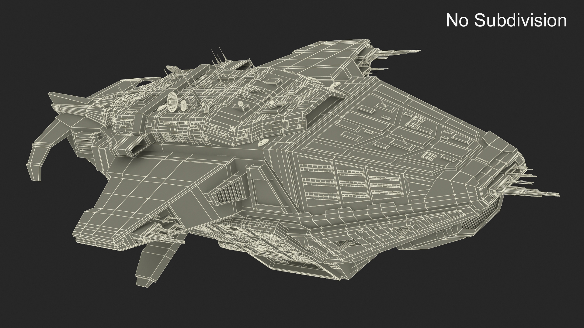 3D Futuristic Scifi Spaceship