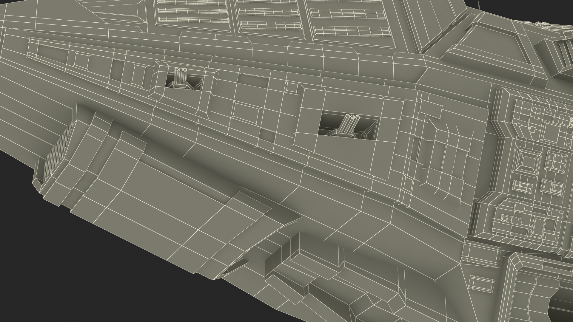 3D Futuristic Scifi Spaceship