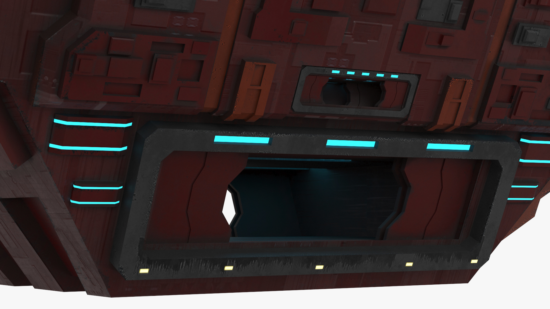 3D Futuristic Scifi Spaceship