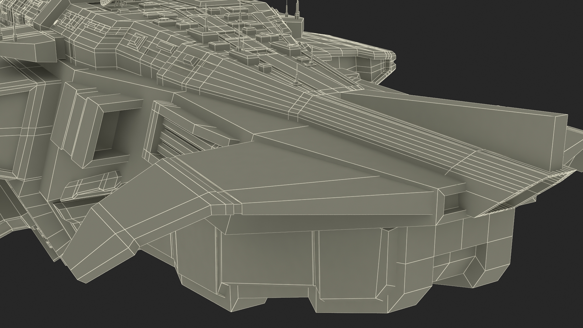 3D Futuristic Scifi Spaceship