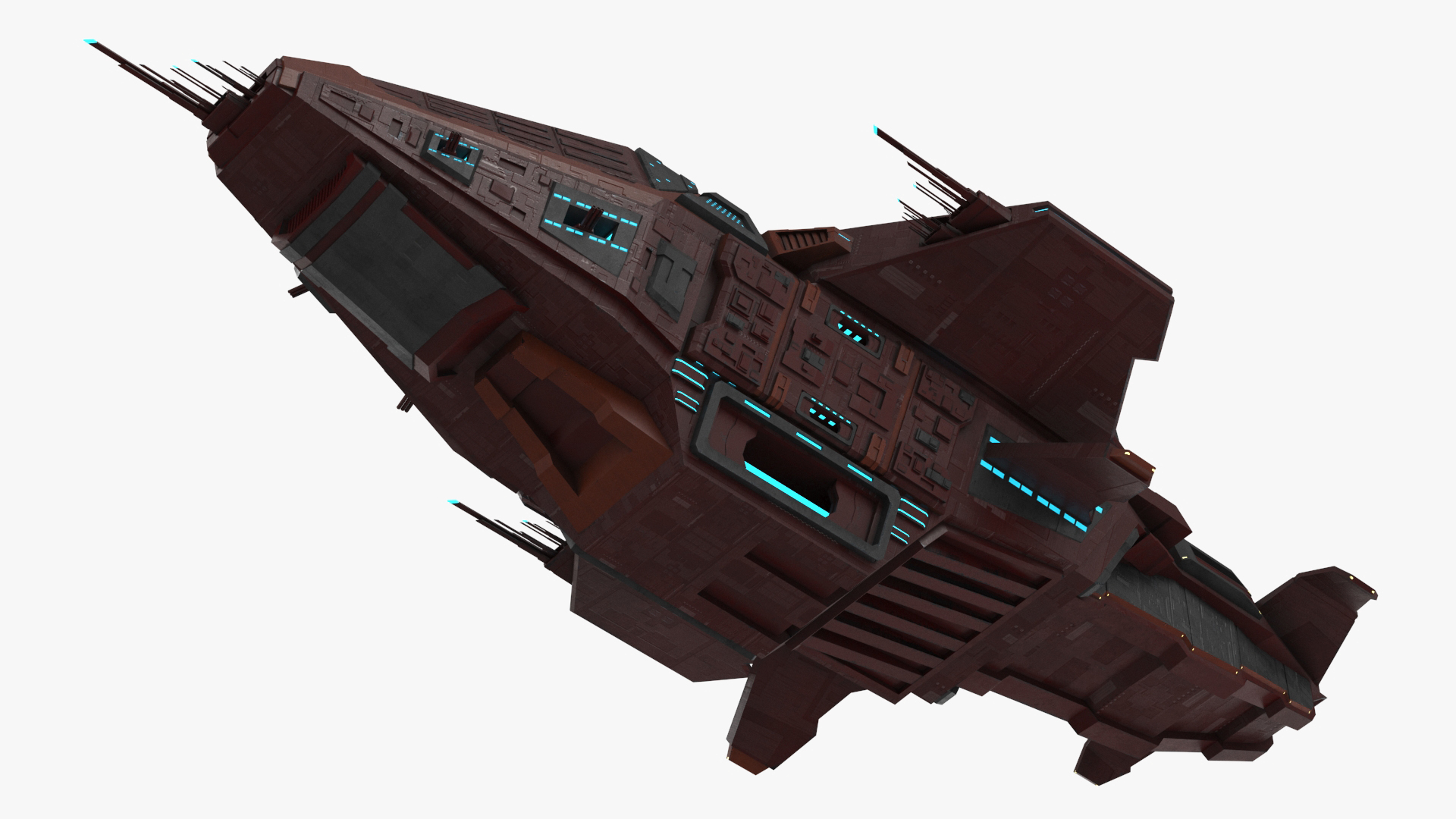 3D Futuristic Scifi Spaceship