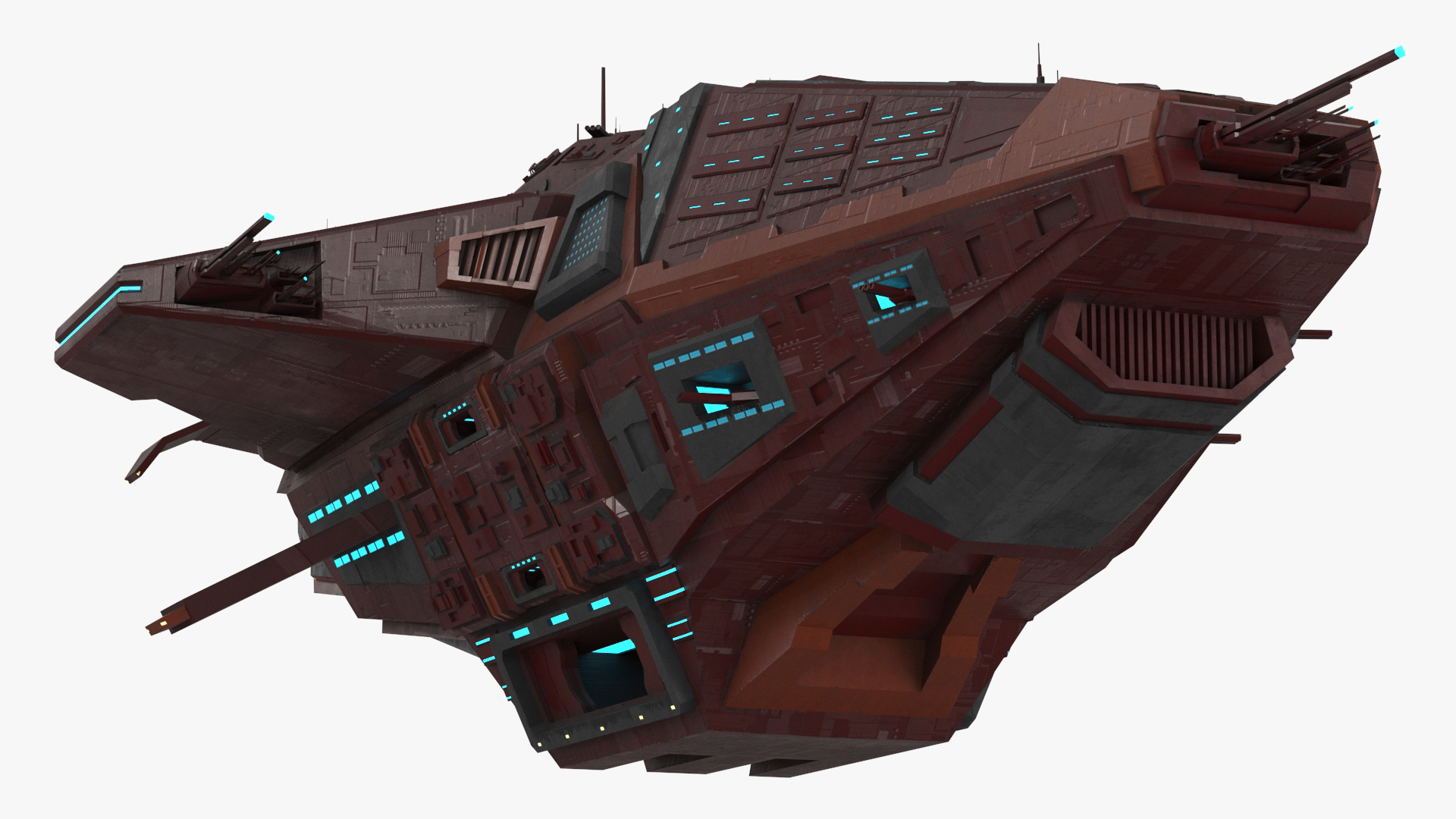 3D Futuristic Scifi Spaceship